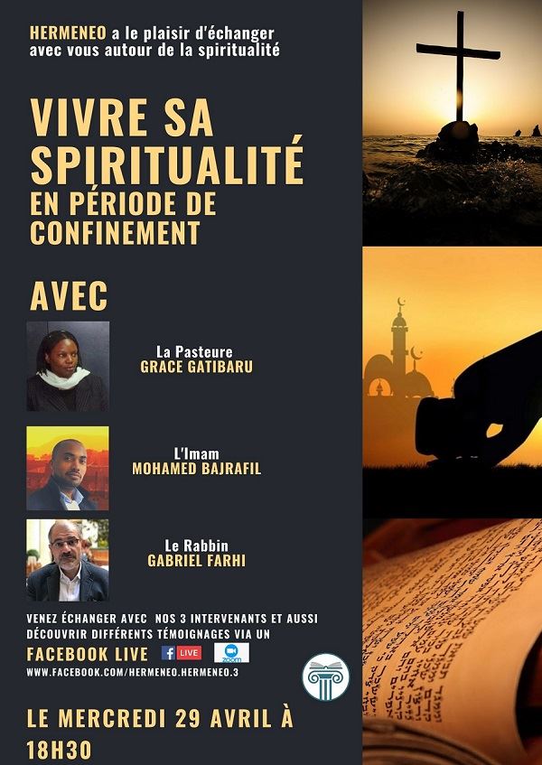 WEBINAIRE HERMENEO MERCREI 29 AVRIL : VIVRE SA SPIRITUALITE EN PERIODE DE CONFINEMENT